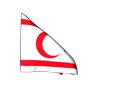 Nordzypern Flagge Fahne GIF Animation Turkish Republic of Northern Cyprus flag